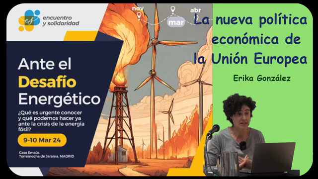Intervención de Erika González en el curso «Ante el desafío energético»