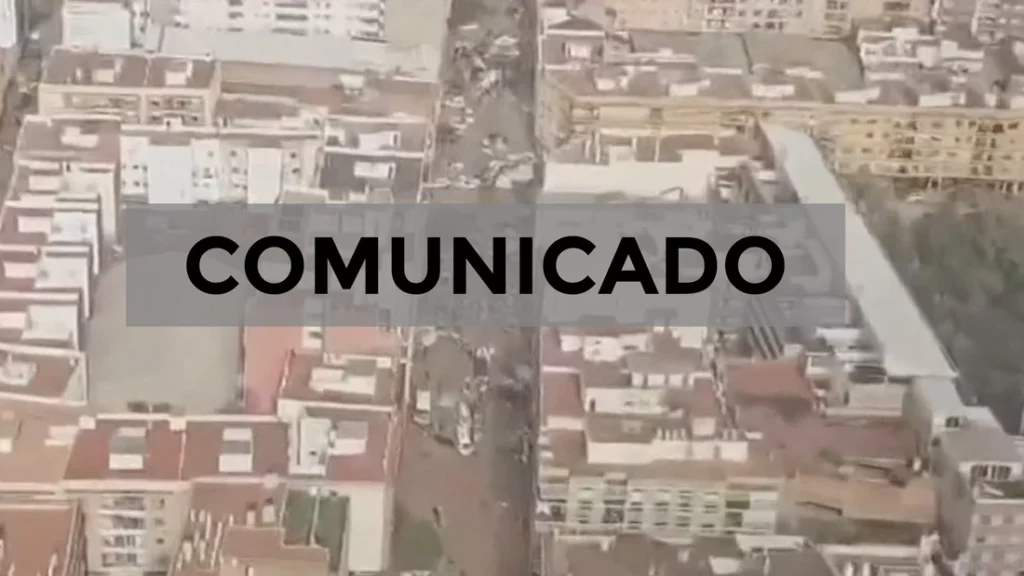 Comunicado ante la catastrofe provocada por la DANA