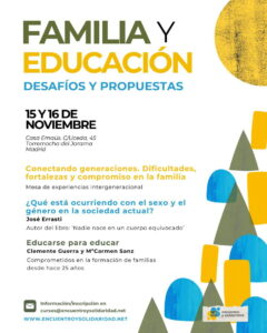 Cartel de Familia y educación