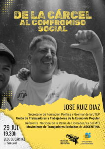 Cartel de la charla diálog con José Ruiz Diaz