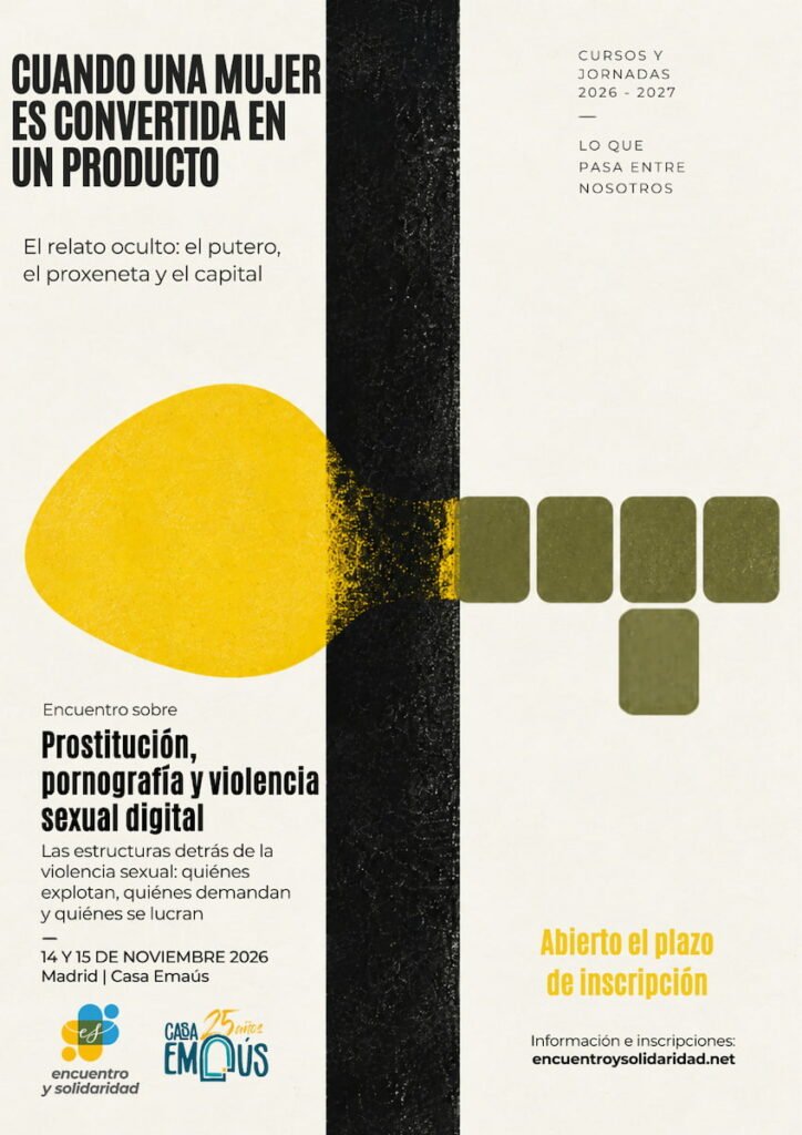 Cartel del Curso de prostitución, pornografía y violencia sexual digital