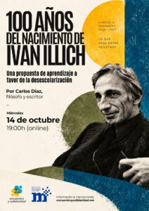 Cartel del evento online "100 años del nacimiento de Ivan Illich"