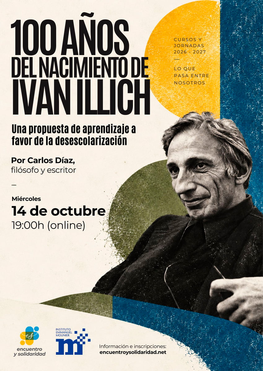 Cartel del evento online "100 años del nacimiento de Ivan Illich"